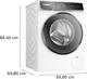 Bosch WGB24400IT Serie 8 Lavatrice smart a carica frontale, 9 kg, 1400 giri, Efficienza energetica A -20%, motore inverter con 10 anni di garanzia, riduce le pieghe