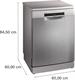Bosch SMS6ECI15E Serie 6, Lavastoviglie Smart da libera installazione, Cestelli personalizzabili, Motore EcoSilence Drive, Lavaggio intensivo, 14 coperti, Acciaio, 60cm