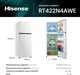 Hisense RT422N4AWE Frigorifero Doppia Porta a Libera Installazione Total No Frost, Sistema di Ventilazione Multi Air Flow