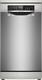 Bosch SPS6EMI21E Serie 6, Lavastoviglie Smart da libera installazione, 10 coperti, Cestelli personalizzabili, Motore EcoSilence Drive, Acciaio spazzolato anti-impronta, 45 cm
