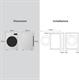 LG F4R3011NSWB Lavatrice 11 Kg  Caricamento frontale 1400 Giri/min Bianco classa A