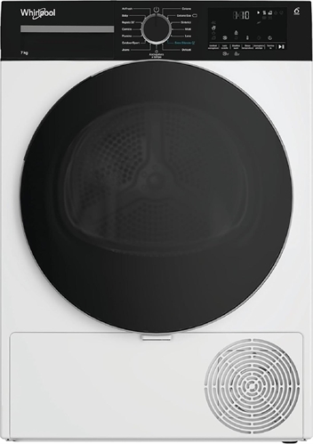 Whirlpool C WSD 74M WBS IT– Asciugatrice 7 Kg Slim A Pompa Di Calore, Libera Installazione, Classe C, 6° SENSO, Motore Senseinverter