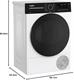 Whirlpool C WSD 74M WBS IT– Asciugatrice 7 Kg Slim A Pompa Di Calore, Libera Installazione, Classe C, 6° SENSO, Motore Senseinverter