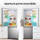 Hisense RB329N4ACE Frigorifero Combinato a libera installazione, Total No frost con ventilazione multiflow, Inox Look, Altezza 180 cm, capacità netta 255 L