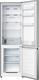 Hisense RB329N4ACE Frigorifero Combinato a libera installazione, Total No frost con ventilazione multiflow, Inox Look, Altezza 180 cm, capacità netta 255 L