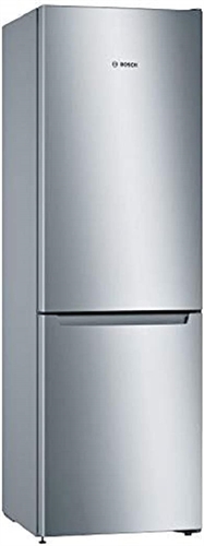 Bosch Serie 2 KGN36NLEA Frigorifero Combinato da libera installazione 186 x 60 cm Metal look Classe E
