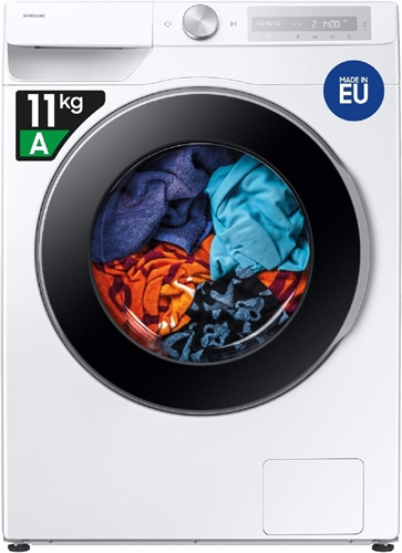 Samsung WW11DG6B85LHU3 lavatrice, Caricamento frontale, 11 kg, 25 programmi, Profondità 60 cm, Bianco, livello rumorosità centrifuga 72 dB(A), Classe A
