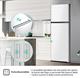 Hisense RT327N4AWE Frigorifero Doppia Porta a libera installazione Total No Frost, sistema di ventilazione Multi Air Flow, Larghezza 55 cm, Colore Bianco, Capacità netta 249 L