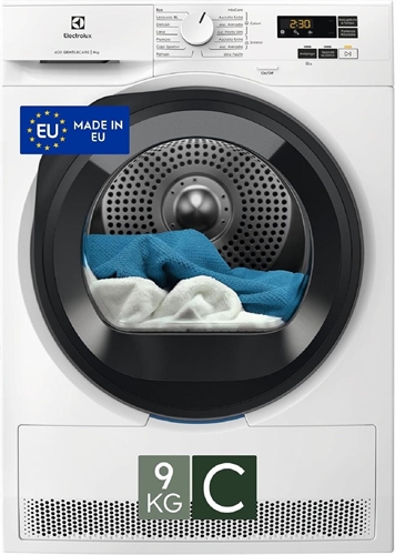 Electrolux EW6HCH19G Asciugatrice Pompa di Calore 9 kg SensiCare Serie 600 [Classe di efficienza energetica C